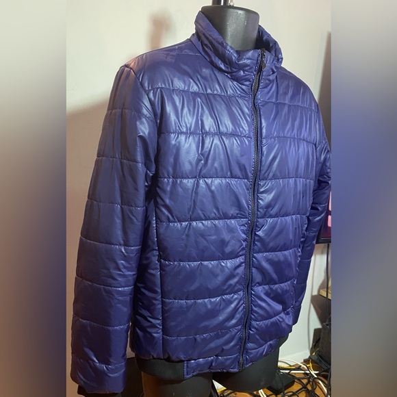 Enrge Mens Royal Blue Puffer Jacket Size Size M - Picture 3 of 10